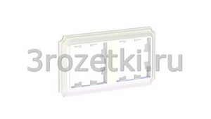 3rozetki.ru - Systeme Electric - AtlasDesign Antique - [ATN100402] Рамка 2 постовая вертикальная/горизонтальная (жемчуг).