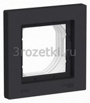 [ATN441001] ATLASDESIGN AQUA 1-постовая РАМКА IP44, КАРБОН () <Schneider Electric->