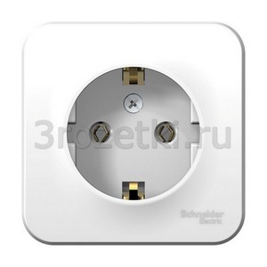 3rozetki.ru - Schneider Electric - [BLNRA010101] BLANCA О/У РОЗЕТКА с заземлением без шторок, 16А, 250В, БЕЛЫЙ ().