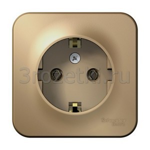 3rozetki.ru - Schneider Electric - [BLNRA010104] BLANCA О/У РОЗЕТКА с заземлением без шторок, 16А, 250В, ТИТАН ().