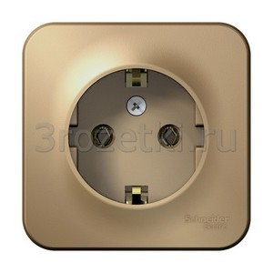 3rozetki.ru - Schneider Electric - [BLNRA010114] BLANCA О/У РОЗЕТКА с заземлением без штор. ИЗОЛ.ПЛ., 16А, 250В, ТИТАН ().