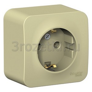 3rozetki.ru - Schneider Electric - [BLNRA010117] BLANCA О/У РОЗЕТКА с заземлением без шторок ИЗОЛ.ПЛ., 16А, 250В, БЕЖЕВЫЙ ().