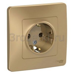 3rozetki.ru - Schneider Electric - [BLNRS001014] BLANCA С/У РОЗЕТКА с заземлением без шторок, 16А, 250В, ТИТАН ().
