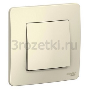 3rozetki.ru - Schneider Electric - [BLNVS010102] BLANCA С/У 1-клавишный ВЫКЛЮЧАТЕЛЬ (cх.1), 10А, 250B, МОЛОЧНЫЙ ().