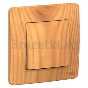 3rozetki.ru - Schneider Electric - [BLNVS010105] BLANCA С/У 1-клавишный ВЫКЛЮЧАТЕЛЬ (cх.1), 10А, 250B, ЯСЕНЬ ().