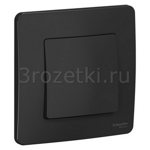 3rozetki.ru - Schneider Electric - [BLNVS010106] BLANCA С/У 1-клавишный ВЫКЛЮЧАТЕЛЬ (cх.1), 10А, 250B, АНТРАЦИТ ().