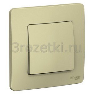 3rozetki.ru - Schneider Electric - [BLNVS010107] BLANCA С/У 1-клавишный ВЫКЛЮЧАТЕЛЬ (cх.1), 10А, 250B, БЕЖЕВЫЙ ().