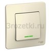 [BLNVS010112] BLANCA С/У 1-клавишный ВЫКЛЮЧАТЕЛЬ (cх.1) с подсв., 10А, 250B, МОЛОЧНЫЙ () <Schneider Electric->