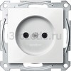 [MTN2000-0319] MERTEN МЕХАНИЗМ розетки б/заземл. контакта с защит. шторками, ПОЛ.БЕЛЫЙ, QF SM () <Schneider Electric->