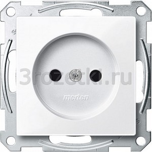 3rozetki.ru - Schneider Electric - [MTN2000-0325] MERTEN МЕХАНИЗМ розетки б/заземляющ. конт. с защит.штор, АКТИВНЫЙ БЕЛЫЙ, QF SM ().