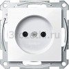 [MTN2000-0325] MERTEN МЕХАНИЗМ розетки б/заземляющ. конт. с защит.штор, АКТИВНЫЙ БЕЛЫЙ, QF SM () <Schneider Electric->
