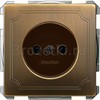 [MTN2000-4143] MERTEN МЕХАНИЗМ розетки 16А без з/к с/шт. АНТИЧНАЯ ЛАТУНЬ, QF SD () <Schneider Electric->