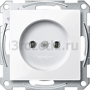 3rozetki.ru - Schneider Electric - [MTN2001-0325] MERTEN МЕХАНИЗМ розетки б/заземляющего контакта, АКТИВНЫЙ БЕЛЫЙ,QF SM ().