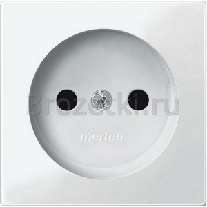 3rozetki.ru - Schneider Electric - [MTN2030-0319] MERTEN ЦЕНТР.ПЛАТА д/мех-ма розетки б/заземляющего контакта, ПОЛ.БЕЛЫЙ, SM ().