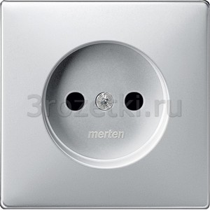 3rozetki.ru - Schneider Electric - [MTN2030-4060] MERTEN ЦЕНТР.ПЛАТА д/механизма розетки б/заземляющего контакта АЛЮМИНИЙ,SD QF ().
